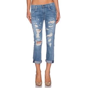 Agolde Isabel Boyfriend Distressed Jean Size 30